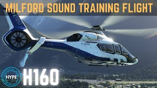 NZA Simulations Milford Sound NZMF  HPG H160 Training Flight  Microsoft Flight Simulator [upl. by Anneliese]