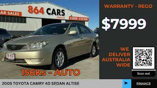 Check Out This 2005 Toyota Camry Altise Sedan At 864carsbrisbane [upl. by Eahsan]