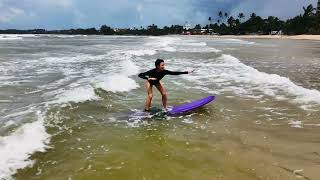 Surfing at Kai  Weligama  Sri Lanka [upl. by Einafats]