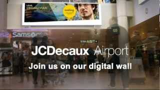 JCDecaux Belgium New Digital Wall at Brussels Airport [upl. by Ahsino573]