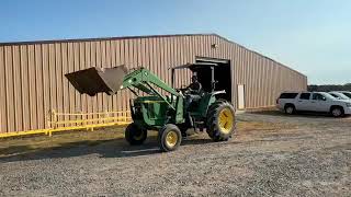 Lot 553  John Deere Tractor  6110 Diesel ROPS With John Deere 620 Front end Loader [upl. by Rhonda950]