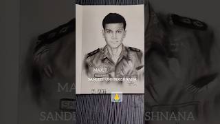 MAJOR SANDEEP UNNIKRISHNAN PORTRAIT2024 [upl. by Sewel154]