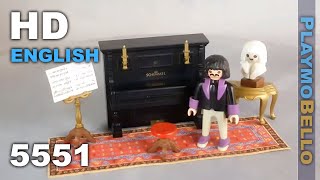 1989 Playmobil 5551 Victorian Pianist Playmobil Vintage REVIEW [upl. by Marabelle]