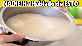 Cuando CONOCÍ estos SECRETOS🍚 Más nunca Boté el AGUA DE ARROZ cuando COCINO [upl. by Tandy171]