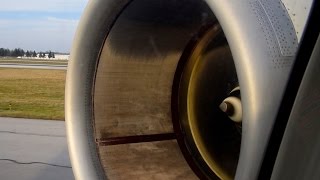 Delta MD90 Engine View  Full Flight Video HD [upl. by Yuk895]