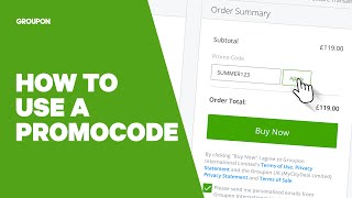 How To Use a Groupon Goods Promocode [upl. by Angy]