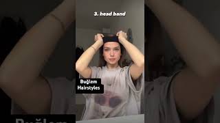 5 hairstyles to hide bangs keşfet share subscribe keşfetbeniöneçıkar youtube shorts support [upl. by Cobbie2]