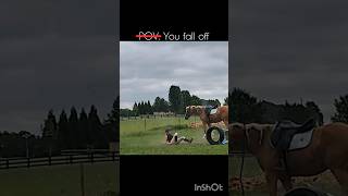 When your POV turns into real life 😅 horse equestrianjumping [upl. by Edge]