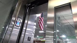 Nice 2012 ThyssenKrupp Hydraulic Glass Elevator  Menards  Evendale OH [upl. by Lansing]