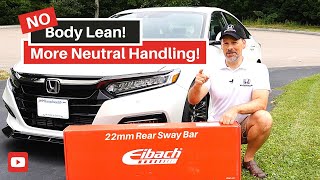 Eibach Rear Sway Bar Install HowTo  2019 Honda Accord 20 [upl. by Sremlahc]