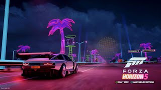 The NEW Forza Horizon 5 Start Up Screen FH5 RETROWAVE [upl. by Akir621]