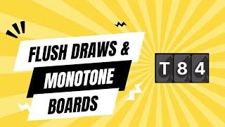 Monotone Flush Draw Boards BTN v BB Day 78 [upl. by Leduar]