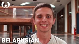 The Belarusian language casually spoken  Pavel speaking Belarusian  Wikitongues [upl. by Neelhtac]