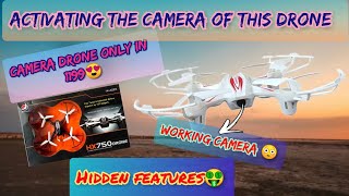 Unboxing and review of HX750 drone  Camera activation  LIVE FOOTAGE RECORDING  TECHNO HACKER [upl. by Hplodur]