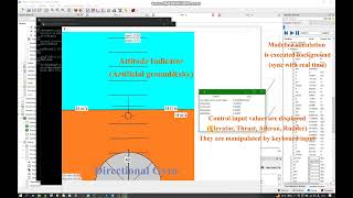 OpenModelica amp Python pyPFD01 test01 interactive flight dynamics simulation [upl. by Dick]