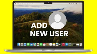 How To Add New User On Mac Create A New User On Mac Macbook Pro Air [upl. by Llerrad395]