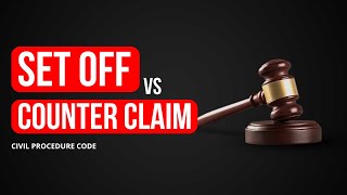 Difference between SET OFF and COUNTER CLAIM  Zia Judicials [upl. by Noeht]