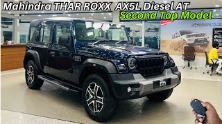 2024 Mahindra THAR ROXX AX5L Diesel AT Full Review ❤️ Price amp Features ✅ Thar Five Door [upl. by Crandale]