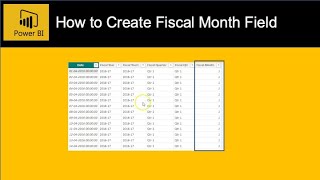 Power BI DAX  How to Calculate Fiscal Month from Fiscal Date and Add as field in Fiscal Calendar [upl. by Anselmo]