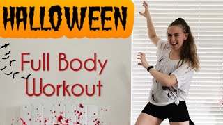 HALLOWEEN INSPIRED FULL BODY WORKOUT  NO Equipment [upl. by Isdnyl]