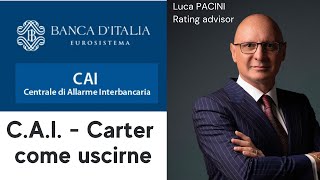 SEGNALAZIONE CAI ASSEGNI O CARTER CARTA DI CREDITO ASSEGNO PROTESTATO come fare e come risolvere [upl. by Arlin]