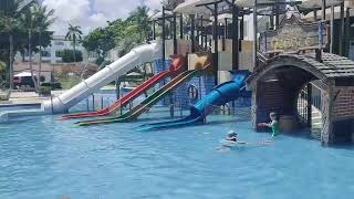 9year old Damon gives a tour of the Grand Bavaro Princess resort in Punta Cana [upl. by Ennirak]