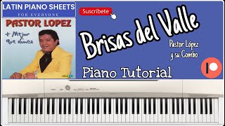 🎹 Brisas del Valle  Pastor López 🎹  Partitura  Pista  MIDI [upl. by Wilek634]