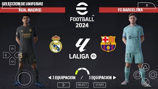 😮 eFootball PES 2024 PPSSPP TODO LO NUEVO HIMNOS CINEMATICAS 5 CAMBIOS CAMARA PS5 Y GRAFICOS HD [upl. by Egwan]