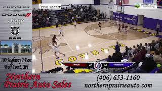 HIGHLIGHTS Poplar vs Culbertson Girls Hoops 2024 25 [upl. by Akina478]