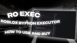 HOW TO USE amp BUY ROEXEC ROBLOX BYFRON BYPASS PC EXECUTOR 2024 [upl. by Esilehc]