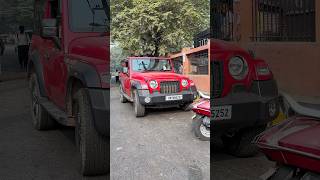 Red Thar 🚘🔥 minivlog shortvideo viralvideo youtubeshorts tranding car automobile thar [upl. by Inattyrb]