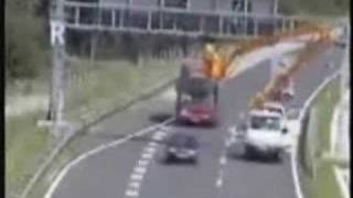 bus hits cherry picker crane [upl. by December]