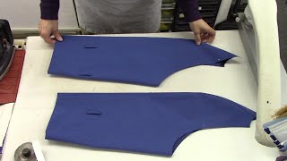 How to sew a raglan sleeve of a coat [upl. by Nave]