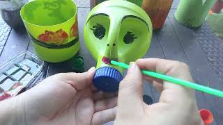 Hacer MACETAS de BOTELLAS DE CLORO RECICLADAS es SUPER Facil [upl. by Giffie]