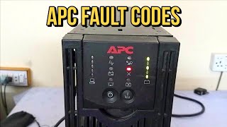 APC SURT UPS Fault Codes  All Diagnostic Codes [upl. by Anneirda781]