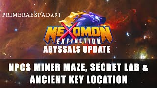 Nexomon Extinction  NPCs Miner Maze Secret Lab and Ancient Key Location [upl. by Etnuaed]