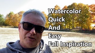 How To Paint A Watercolor Landscape Watercolor Painting For Beginners Fall Colors [upl. by Ly79]