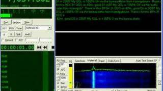 Amateur Radio Softrock KGKSDRWinPSKPSK31 decode [upl. by Calise]