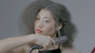 Remington UK  Straightening Afro Hair with Remington Keratin Protect Straightener [upl. by Nilat]