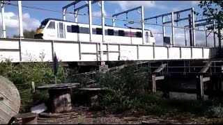 90002 Eastern Daily Press Passing Trowse Swing Bridge 05052015 [upl. by Ameluz]