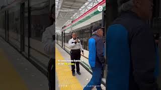 shorts 🤩🚄 Inauguran estación Santa Fe del Tren Interurbano mexico cdmx edomex [upl. by Ytissac]