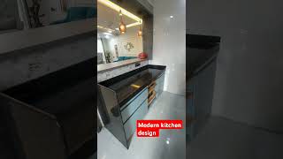 Modern kitchen design indiainteriors kitchen indiancities indiahome ledlighting indianstates [upl. by Marget]