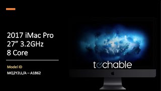 2017 Apple iMac Pro 27Inch 32GHz MQ2Y2LLA A1862 [upl. by Aivuy]