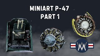 Miniart P4730RA Advanced Build Part 1 cockpit and engine [upl. by Hackathorn]