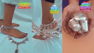 New latest designer silver jewellery collection 2024  KHUSHBU JEWELLERS  viralvideo [upl. by Bevin]