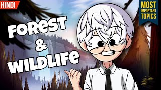 Forest and Wildlife Class 10 Cbse Animation Class 10 Forest and Wildlife Resources  One Shot [upl. by Adnarahs]