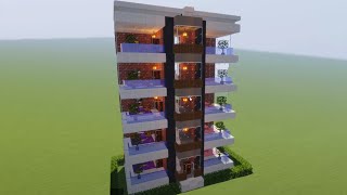 Minecraft Modern Apartman Yapımı 🏠 [upl. by Fraser249]