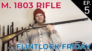 Authentic Model 1803 Rifle from Harpers Ferry flintlock rifle blackpowder [upl. by Aes]