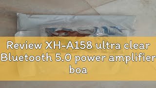 Review XHA158 ultra clear Bluetooth 50 power amplifier board pam8403 small power DIY wireless spe [upl. by Lenzi]