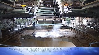 SLS RS25 Engine Aborted Test 12 December 2018 [upl. by Noskcire]